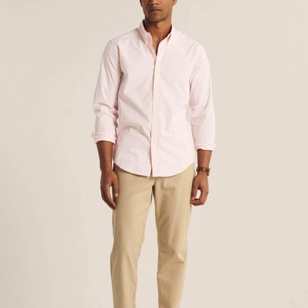 Abercrombie and Fitch Poplin Button Up shirt size XL NWT - Picture 3 of 12
